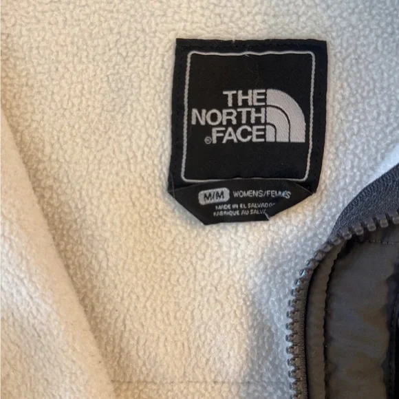 The North Face Black and Cream Hooded Fleece Jacket - Picture 4 of 8